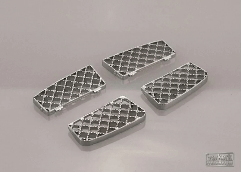 Verkerk Scania Trittstufe für Tamiya  R470 und R620 Mattchro