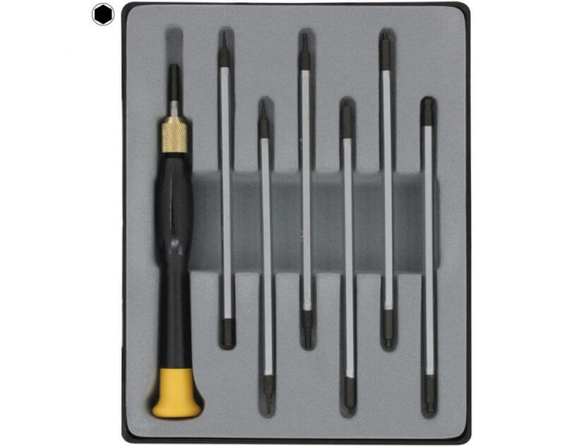 1 Sechskant-Umsteck-SET 7-teilig. Mit gehärtetem Drehteil   