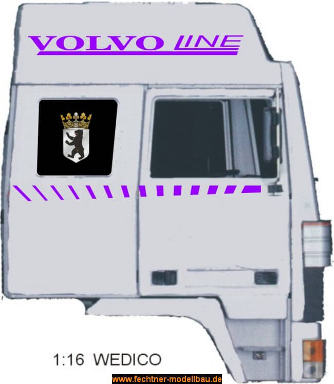 Folien-Dekor aus hochwertiger Selbst- klebefolie, für Volvo 