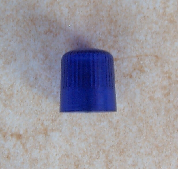 Ersatzhaube f. Rundumleuchte, blau, 1:16 eckig, Glashöhe    