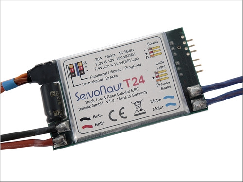 1x Servonaut T24 Fahrtregler für Trial und Crawler