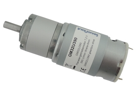 1x GM32U390, 7,2V Planetengetriebe-Motor 390U/min. Mit      