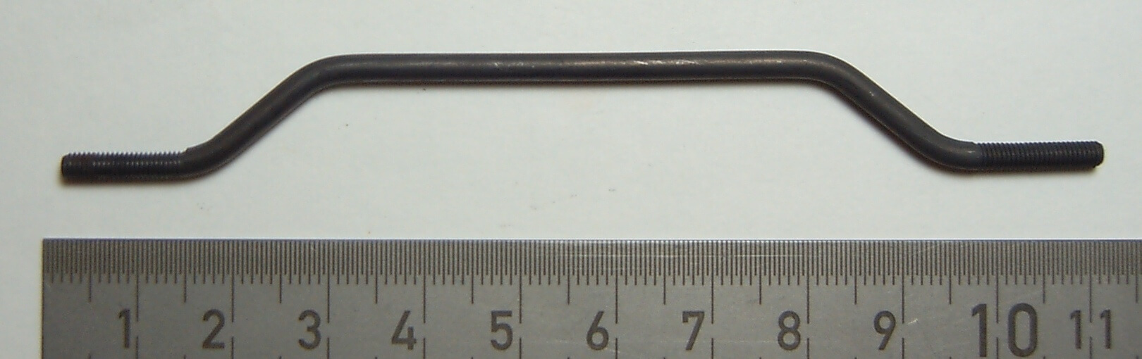 1 Spurstange, gebogen, Stahl. Verbessert das Lenkverhalten  
