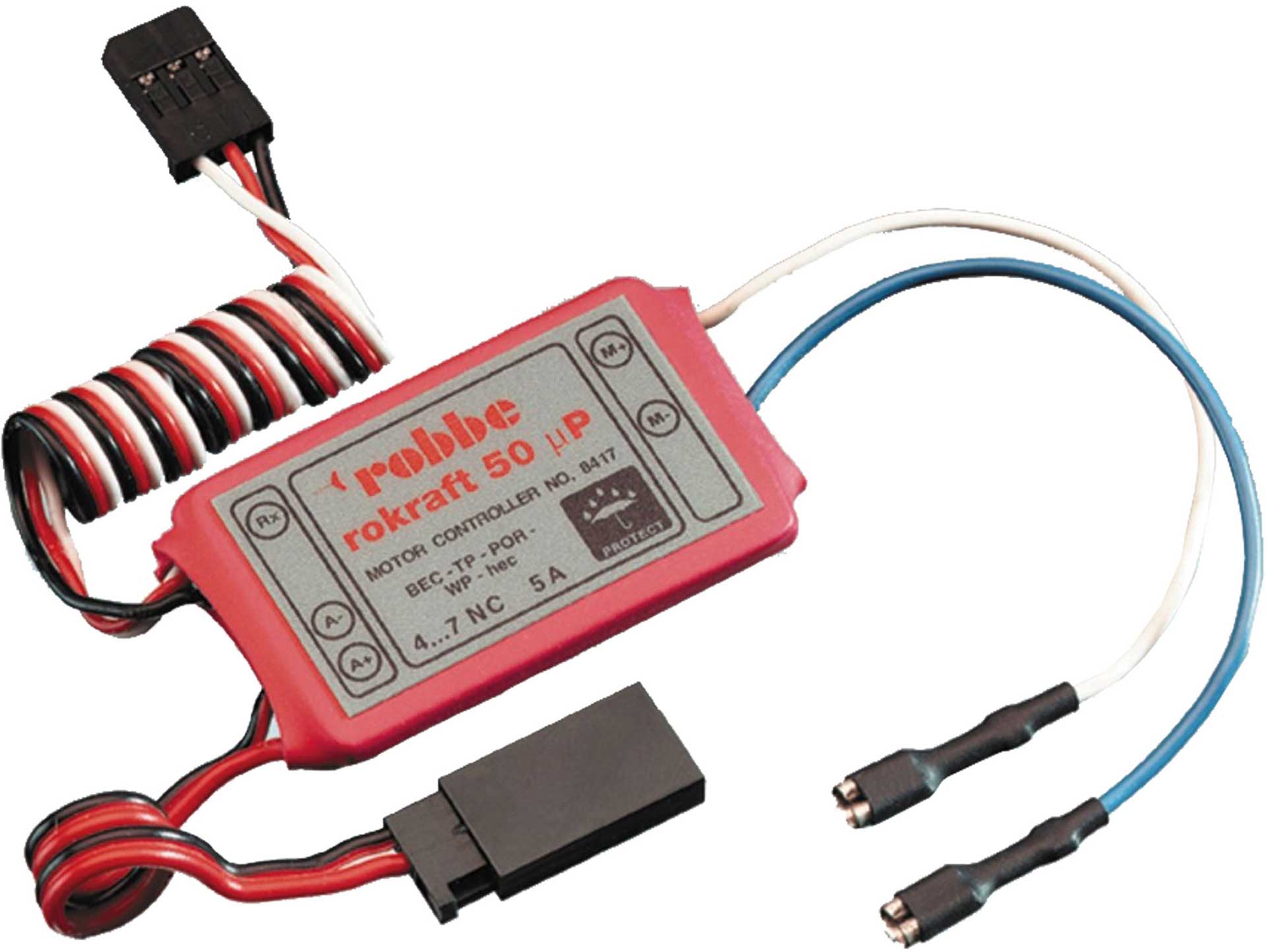 Fahrtregler Rokraft 50µP, bis 7A. robbe  8417. Mit BEC