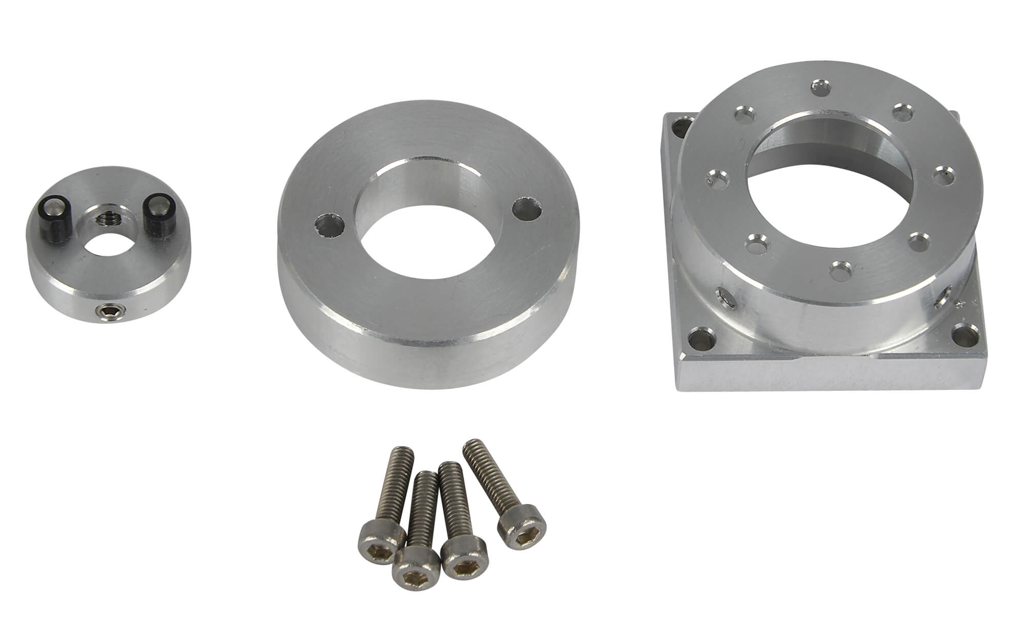 1x Motoradapter für Hydraulikpumpe und   Faulhaber-Motor. Al