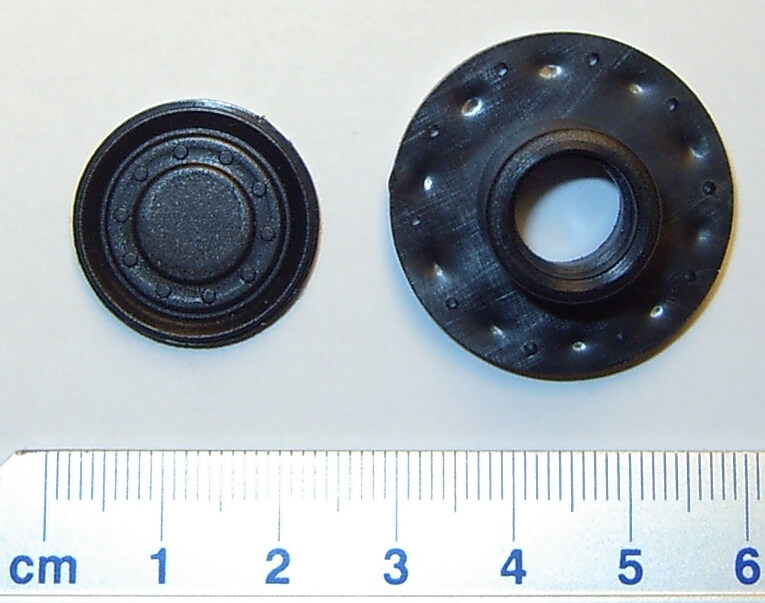 1 Freilauf-Nabe V2, Kunststoff mit Sitz  für 2 Kugellager   