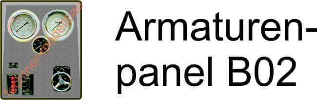 Decal/Aufkleber "Armaturenpanel" B02                        