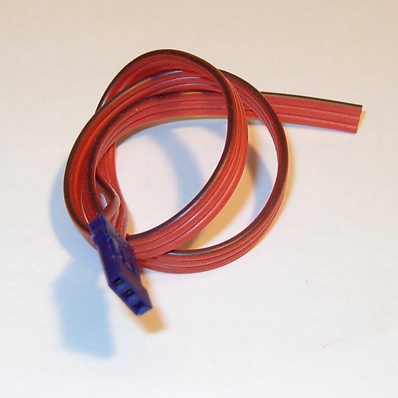 Servoanschlusskabel,3x 0,25qmm, 30cm Graupner, flach,       