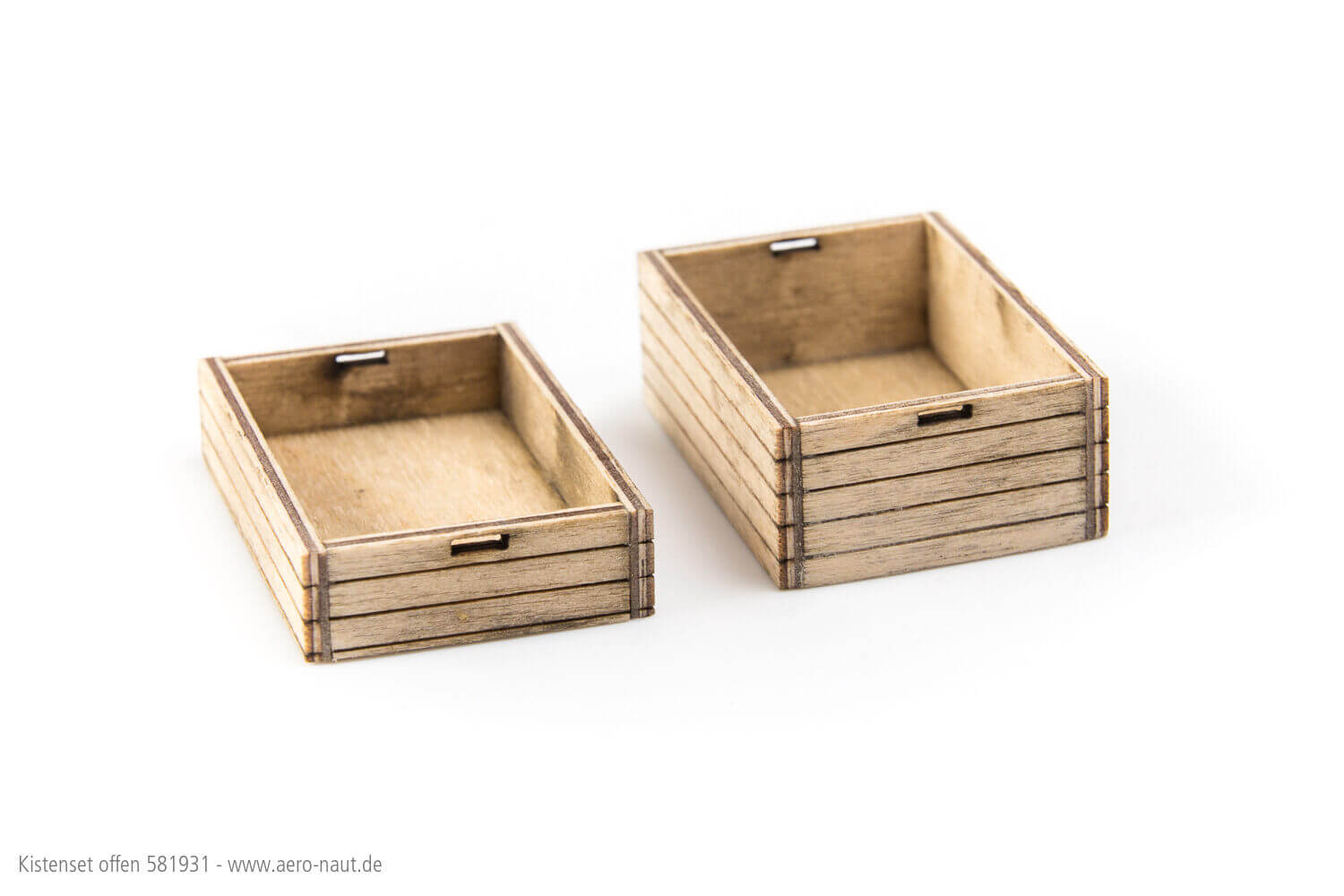 Transportkisten-Set, offen, mit Griff-   Mulde. Bausatz     