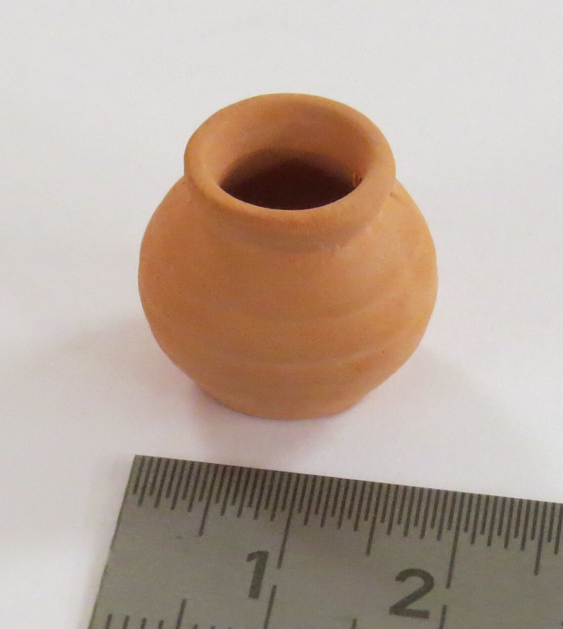 1x Blumenvase ca. 1,6cm hoch, ohne Loch, ca. 19mm           