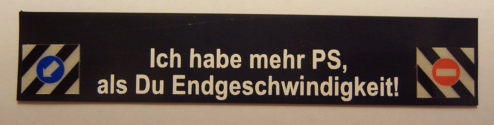 1 Schmutzfänger Nr.24 ca. 160x30x1mm mit geplottetem Spruch 