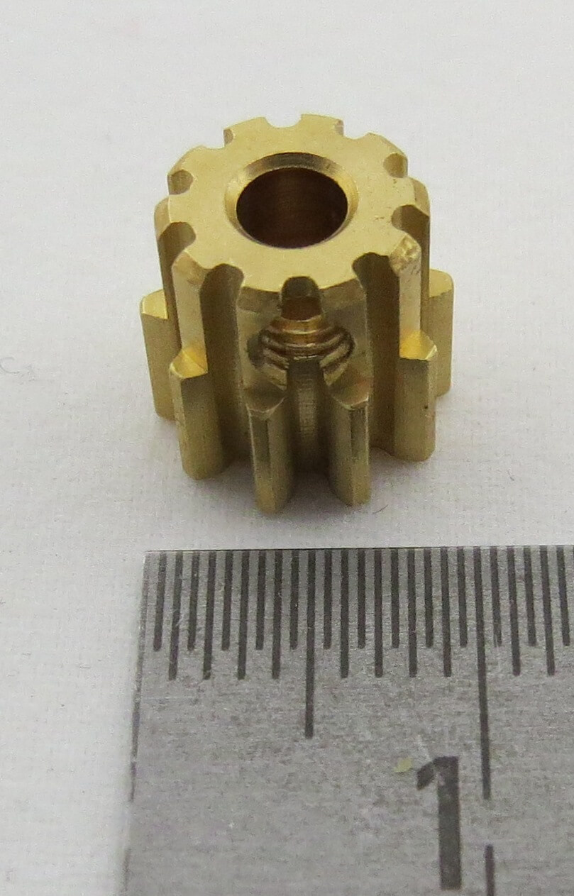 Zahnrad 10 Zähne für Tamiya Truck. Motorritzel 10 Zähne Modu