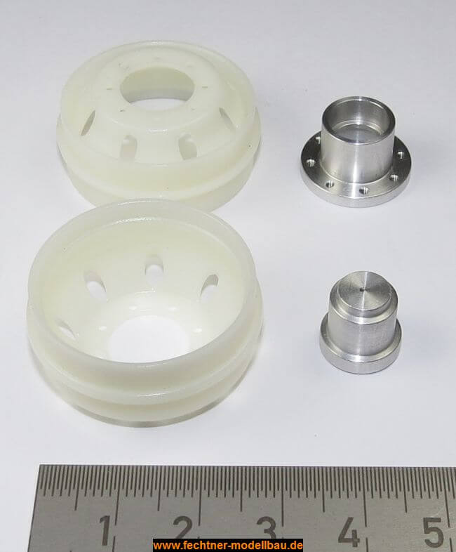 1x Felgensatz Tiefladerfelgen. 2 Felgen, 1 Alu-Nabe, 1