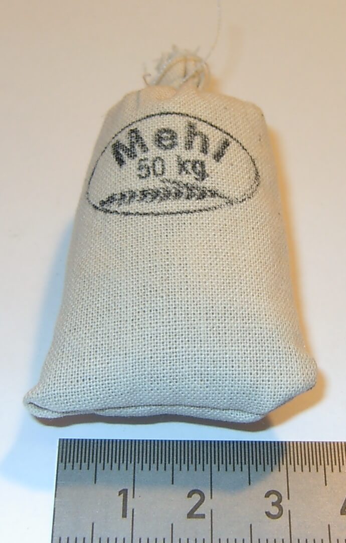 Mehlsack 3,5x5cm, weiß, ca. 14gr. Füllung besteht aus