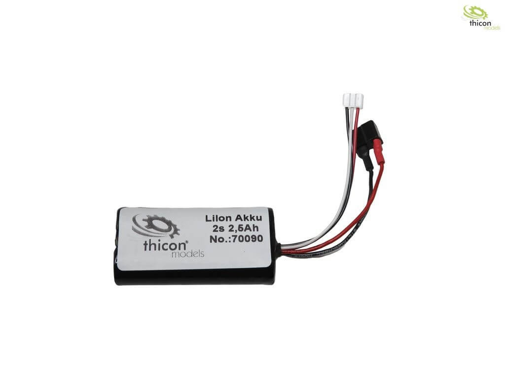 Fahrakku/Senderakku ST16. 7,4V 2,5Ah LiIon mit T-Stecker