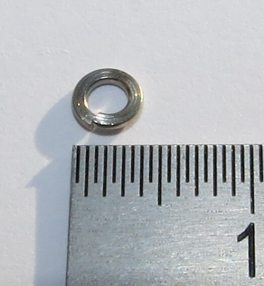 100 Federscheiben für M1,6 Niro, A2 Edelstahl