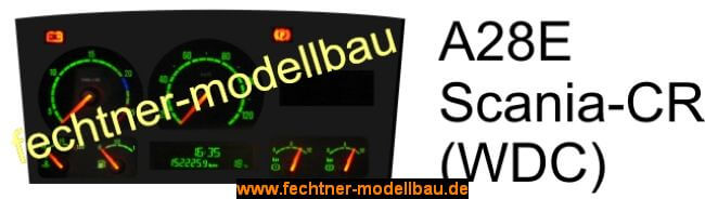Decal/Aufkleber "Armaturenbrett" A28E für Scania-CR (WDC)   