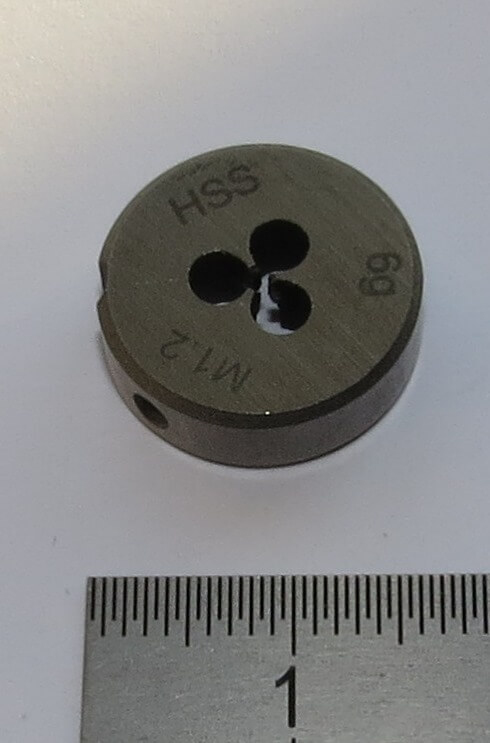1x Schneideisen DIN 223B HSS M1,2. 16mm Außendurchmesser    
