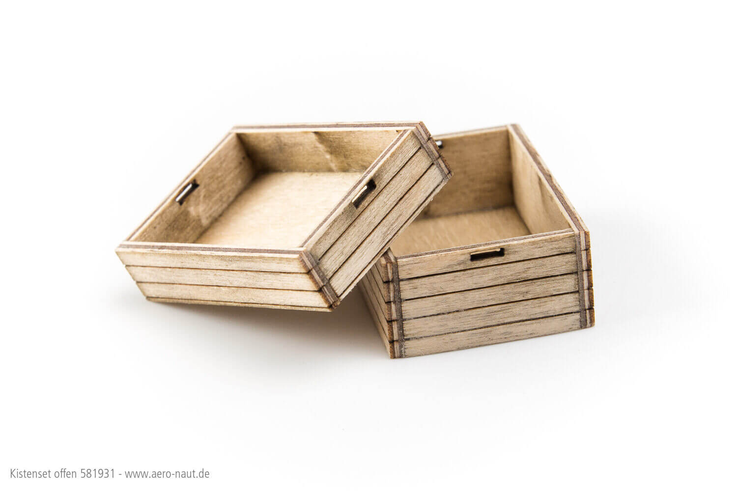 Transportkisten-Set, offen, mit Griff-   Mulde. Bausatz au  