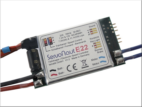 1x Servonaut E22 Fahrtregler für Trucks  und                