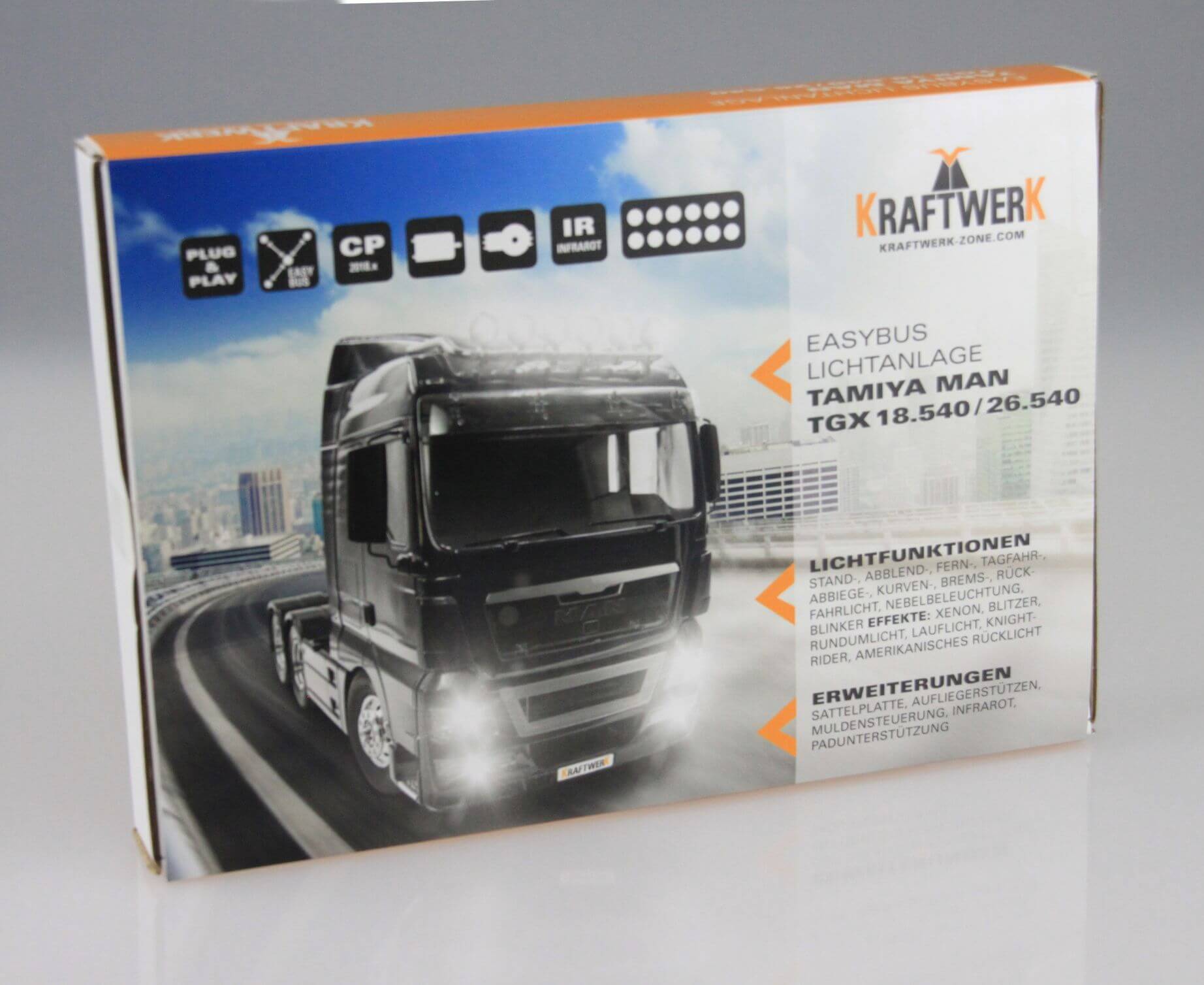 EasyBus Lichtanlage KLM 4/16 TAMIYA MAN TGX 18.540 / 26.540 