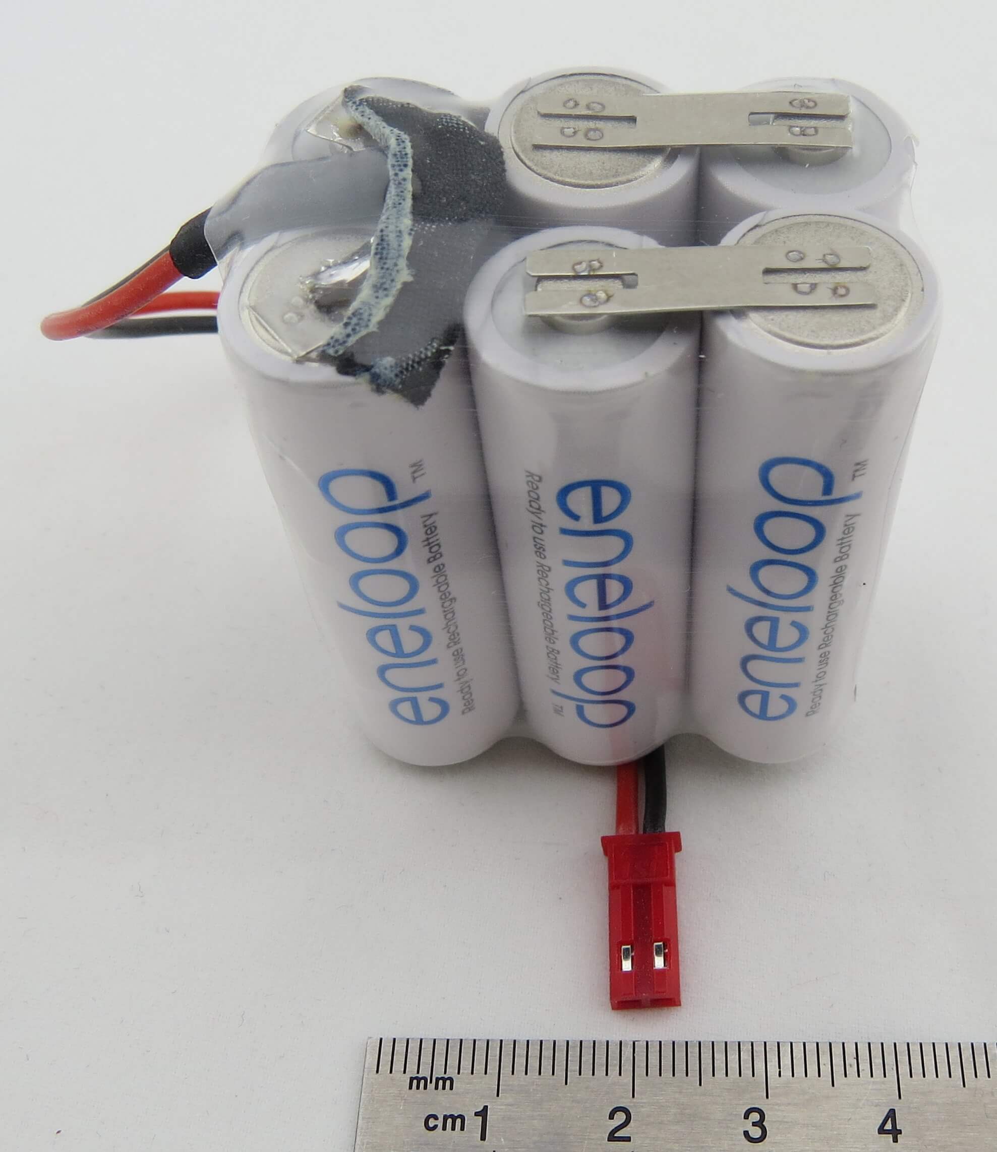 Akku-Pack mit 6x Sanyo ENELOOP, 7,2V, 2000mAh, BEC          