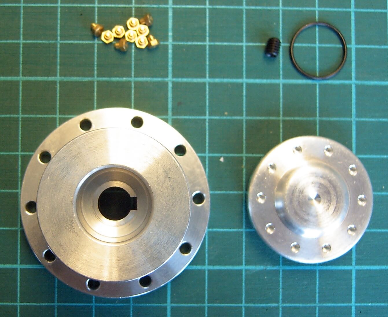 Felgenadapter (1 Stück) hinten für Eurofelgen 1:8 Veroma,   