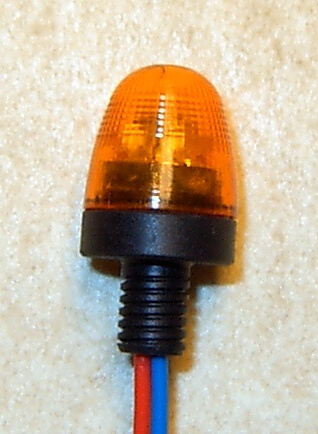 Rundumleuchte, orange, mit integrierter  Elektronik u