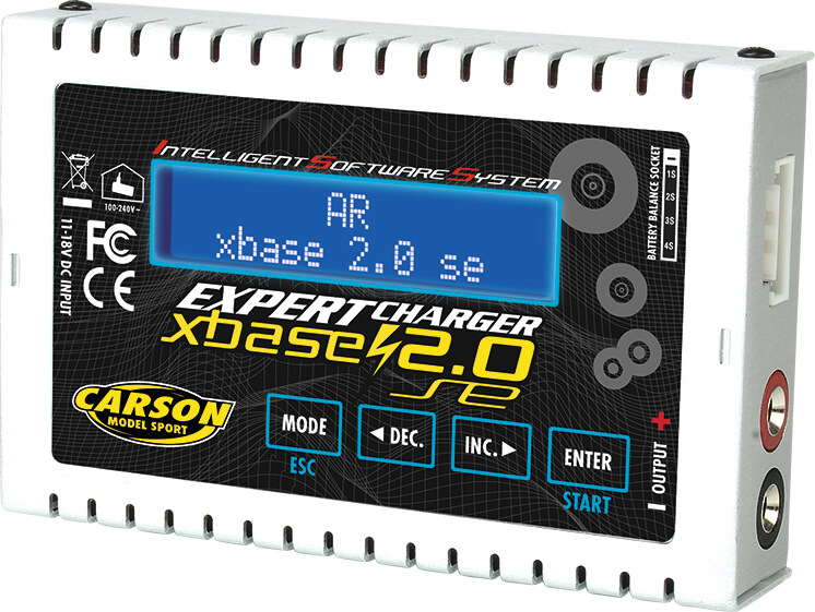 1 Ladegerät Expert Charger XBase 2.0se.  Max. 4A