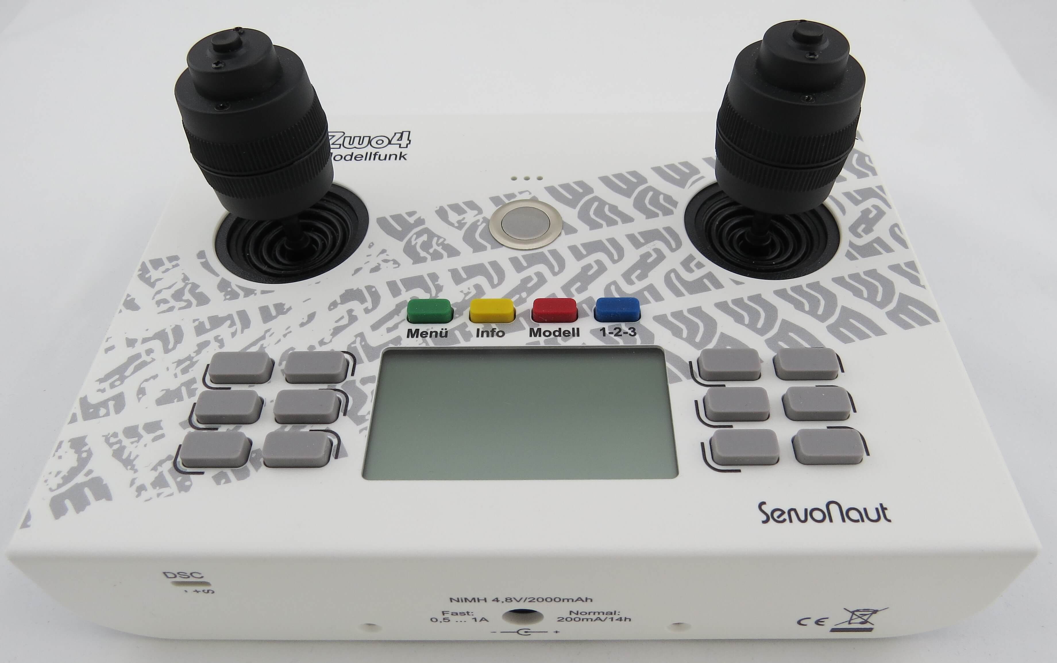 Servonaut Pultsender HS-16, 3D-Knüppel, 2,4GHz, weiss-blau